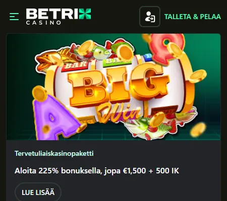 Betrix Casino bonus