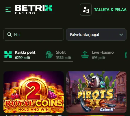 Betrix Casinon pelit